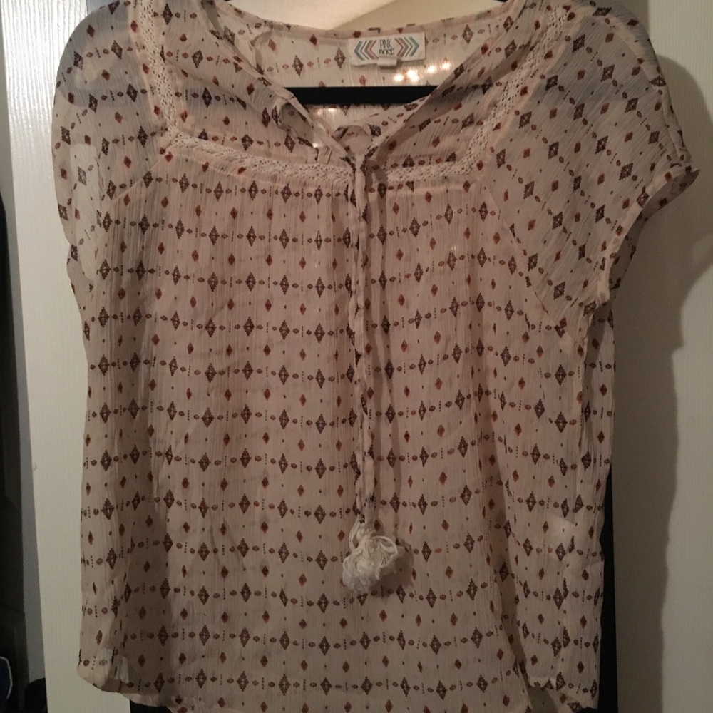 Aztec print top